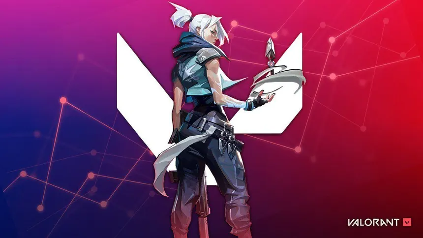 Valorant esports tournament with players and crowd